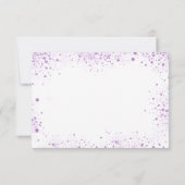 Sweet 16 witte violetjurken save the date (Achterkant)