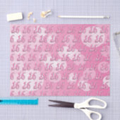 Sweet 16 Word Art | 16e verjaardag Tissuepapier (Craft)