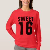 SWEET 16 ZES BIRTHDAY T-SHIRTS (Voorkant)