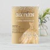 Sweet 16 Zestien Dress Diamonds Kaart (Staand voorkant)
