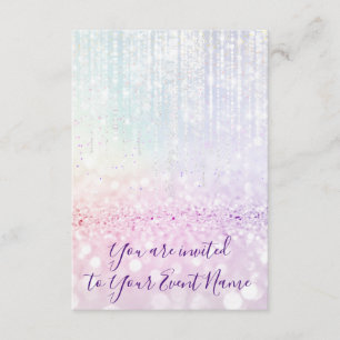 Sweet 16e 15e Quinceanera Bridal Pastel Strings Kaart