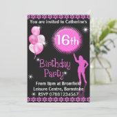 Sweet 16th Birthday Party Invitation (Debout devant)