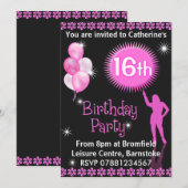 Sweet 16th Birthday Party Invitation (Devant / Derrière)