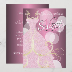 Sweet 16th Birthday Party Kaart