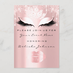 Sweet 16th Drips roze Quinceanera Roos Princess Kaart