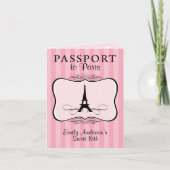 Sweet 16th Passport Invitation (Devant)