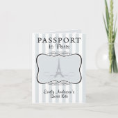 Sweet 16th Passport Invitation (Devant)