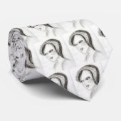 Sweet 1930s Flapper Sketch Stropdas (Opgerold)