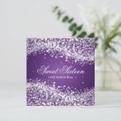 Sweet 61-partij Paars Kaart (Staand voorkant)