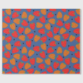 Sweet aardbei cadeaupapier (Vlak)