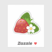 Sweet aardbei sticker (Vel)