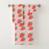 Sweet aardbeien Fruity Pink Bad Handdoek (Insitu)