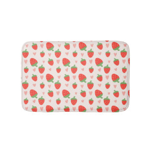 Sweet Aardbeien & Hearts Badmat