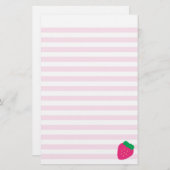 Sweet-aardbeienstrips Briefpapier (Voorkant / Achterkant)