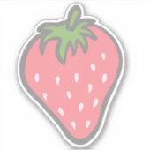 Sweet-aardbeiontwerp Sticker (Voorkant)