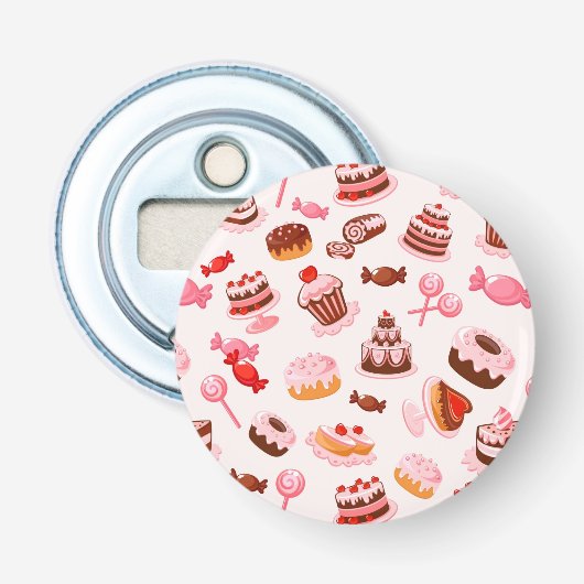 Sweet achtergrond button flesopener (Voorkant)