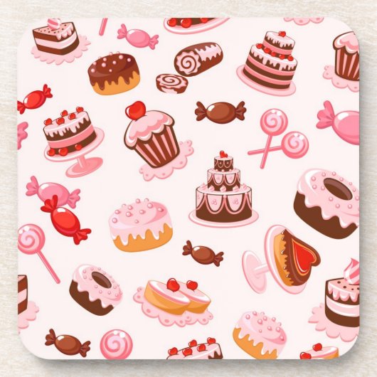 Sweet achtergrond drankjes onderzetter (Voorkant)