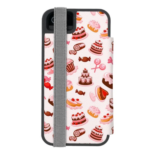 Sweet achtergrond incipio iPhone portemonnee hoesje (Agenda Achterkant)