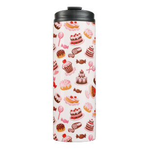 Sweet achtergrond thermosbeker
