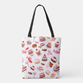 Sweet achtergrond tote bag (Achterkant)