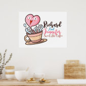 Sweet-achtige koffie personaliseren poster (Keuken)