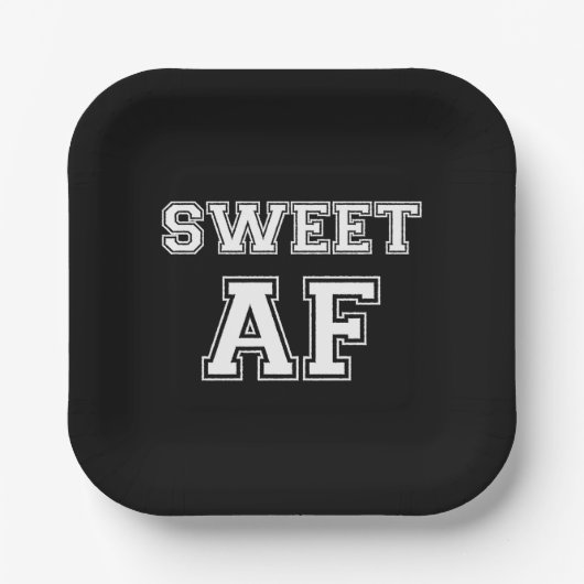 SWEET AF PAPIEREN BORDJE (Voorkant)