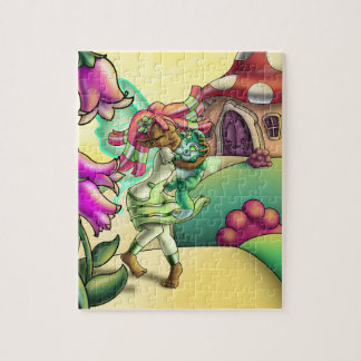 Sweet African American Fairy Legpuzzel