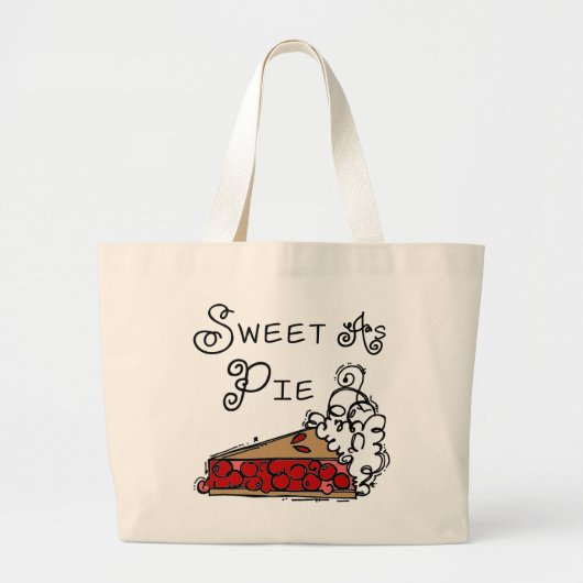 Sweet als Pie Grote Tote Bag (Voorkant)