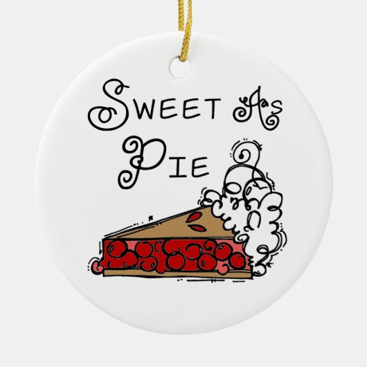 Sweet als Pie Keramisch Ornament (Voorkant)