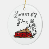 Sweet als Pie Keramisch Ornament (Links)