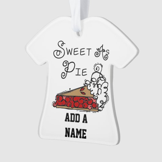 Sweet als Pie Ornament (voorkant)