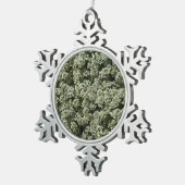 Sweet Alyssum Flowers White Floral Tin Sneeuwvlok Ornament (Rechts)