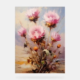 Sweet Alyssum - Impasto Floral Acryl Bord