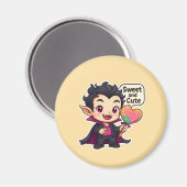 "Sweet and Cute" Chibi Vampire Magnet Magneet (Voorkant / Achterkant)