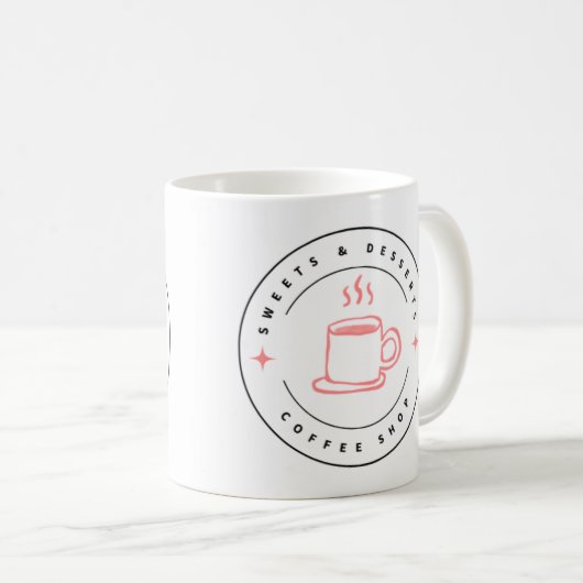 Sweet And Dessert Mug Logo Koffiemok (Voorkant rechts)