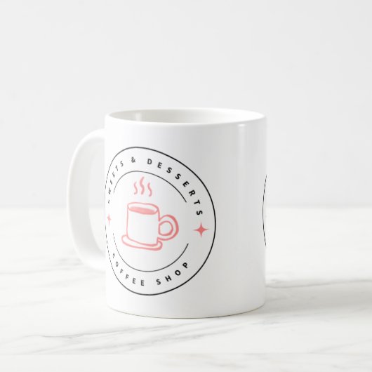 Sweet And Dessert Mug Logo Koffiemok (Voorkant links)