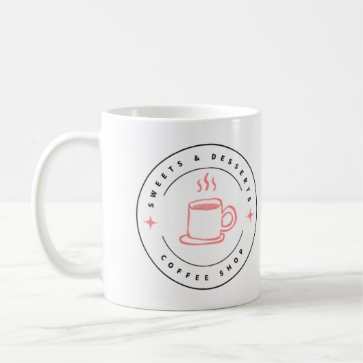 Sweet And Dessert Mug Logo Koffiemok (Links)