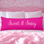 Sweet and Sassy Pink Lichaamskussen
