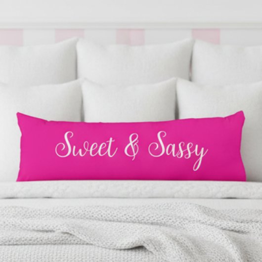 Sweet and Sassy Pink Lichaamskussen