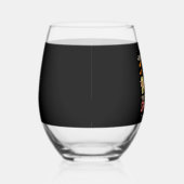 Sweet and Spooky Cute Halloween Wijnglas Zonder Voet (Rechts)