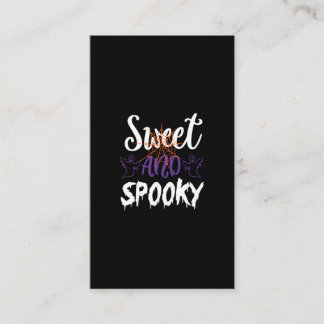 sweet and spooky visitekaartje