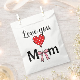 Sweet and stylish “Love You Mom” Bedankzakje