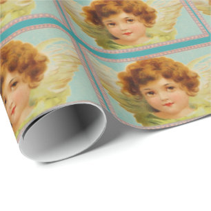  Sweet Angel Face Gift Wrapping Paper Cadeaupapier