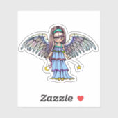Sweet Angel met Star en Moon Sticker (Vel)