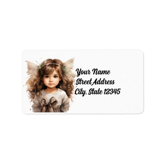 Sweet Angel Return Address Label (Voorkant)