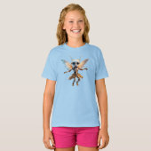 Sweet Ant Girl Dancing Robot Pixie T-shirt (Voorkant volledig)