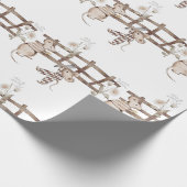 Sweet Argyle Mouse met Spoon, Fence, Mouse Cadeaupapier (Hoek)