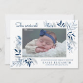 Sweet Arrival Baby Faire-part | Branches d'hiver (Devant)