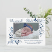 Sweet Arrival Baby Faire-part | Branches d'hiver (Debout devant)