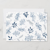 Sweet Arrival Baby Faire-part | Branches d'hiver (Dos)